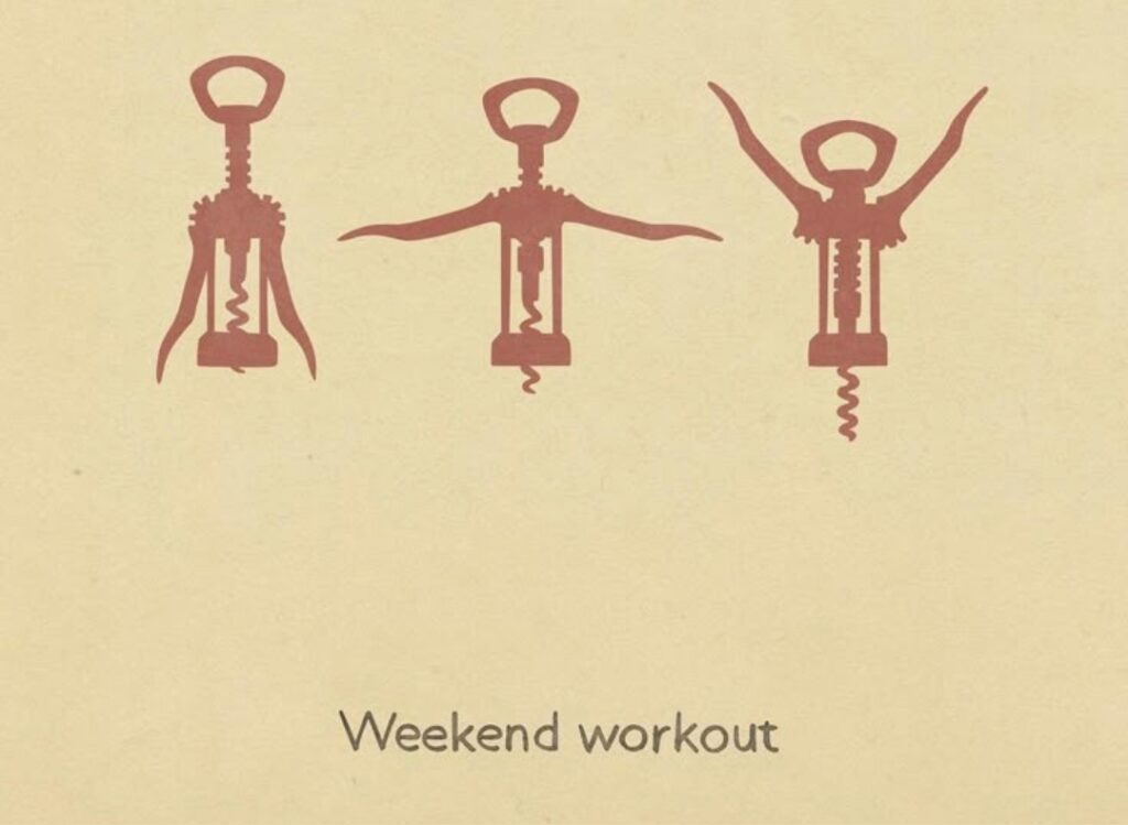 Weekend Workout with the wine opener lever arm style and stewarthilluk